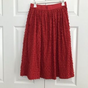 J.Crew lined Clip Dot Midi Skirt size 4